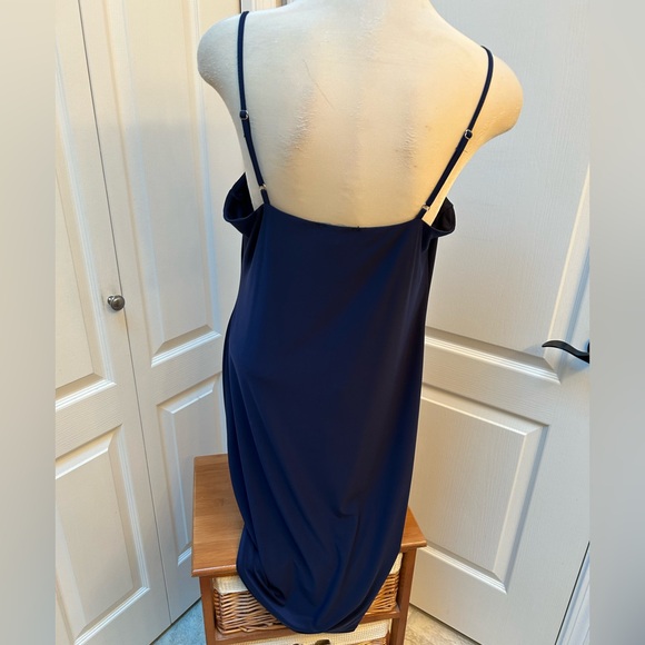 Elegant Navy Blue Dress - Picture 2 of 8